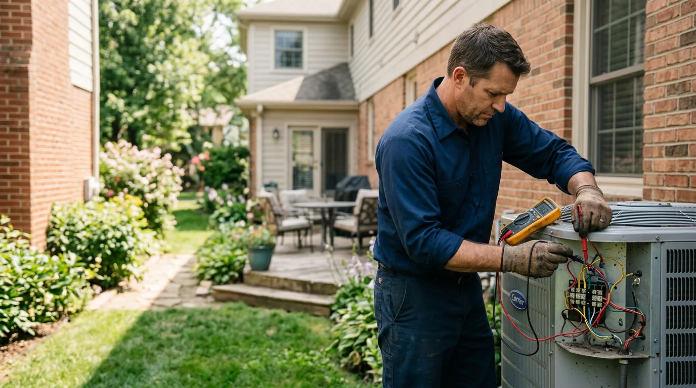 HVAC technician working near Essexville, MI